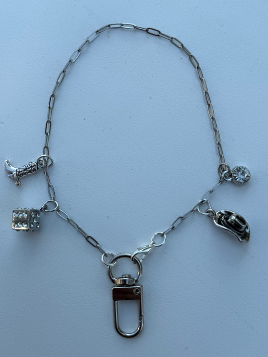 Silver Western Cowgirl Freshie Hanger