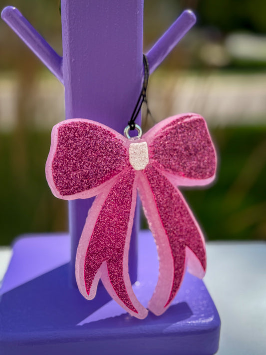 Large Glitter Bow Freshie