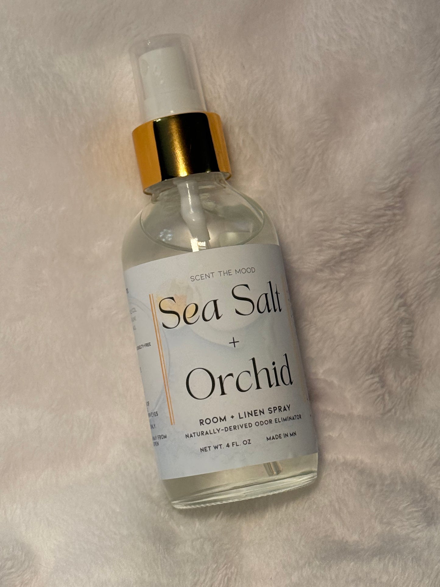 Sea Salt + Orchid Odor Eliminating Linen Room Spray 4oz