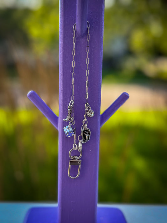 Silver Western Cowgirl Freshie Hanger