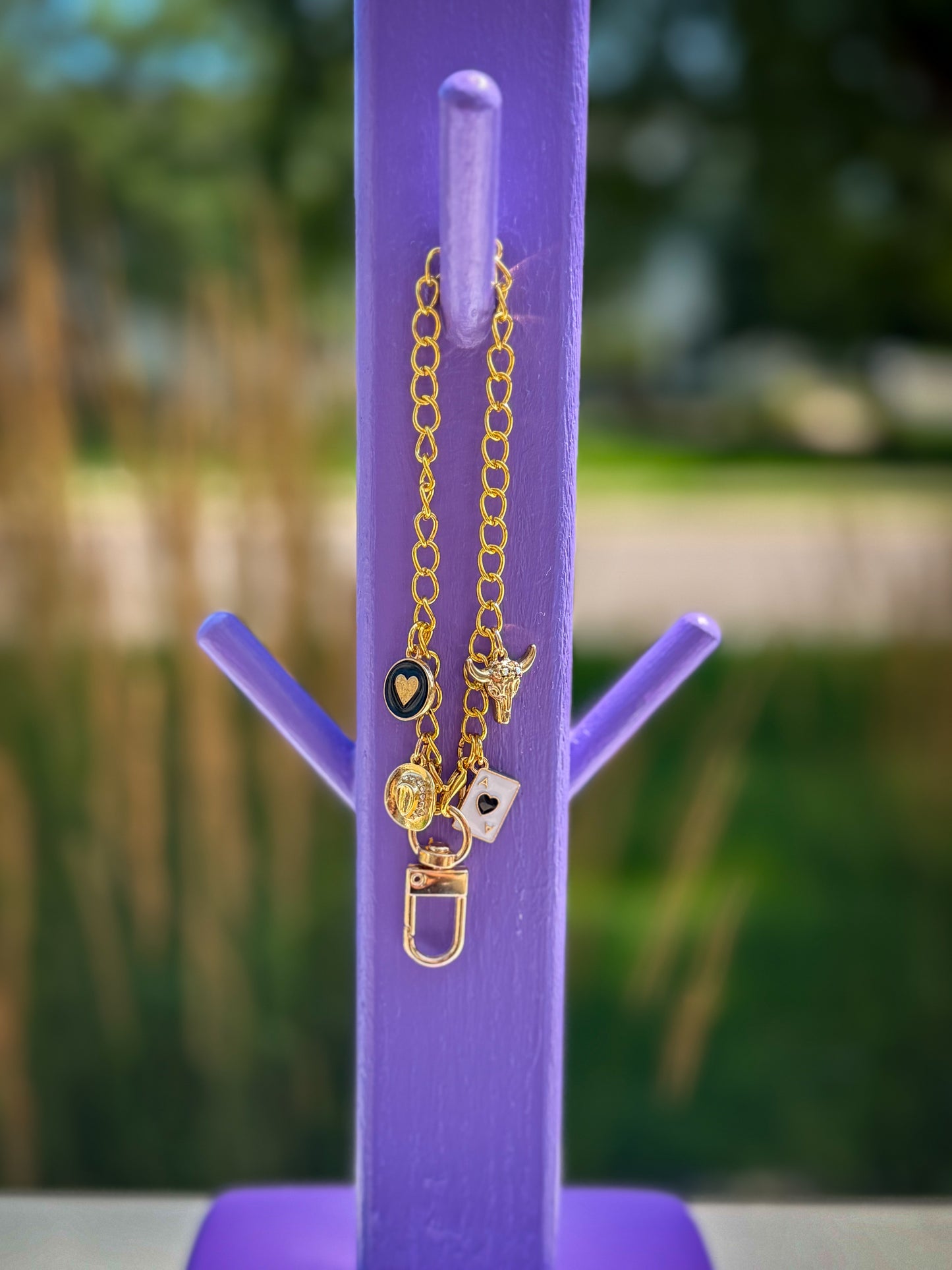 Gold Luxe Charm Hanger – Car Freshie Accessory | Western Charms