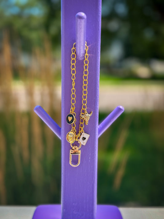 Gold Luxe Charm Hanger – Car Freshie Accessory | Western Charms