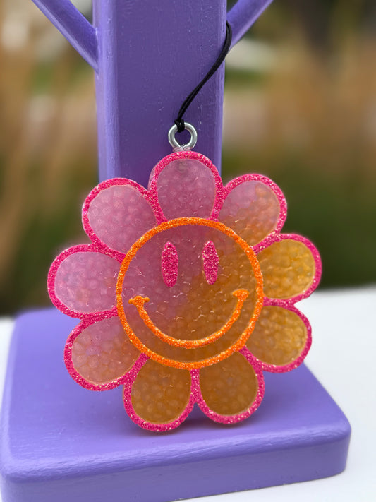 Smiley Face Flower Freshie | Ready To Ship