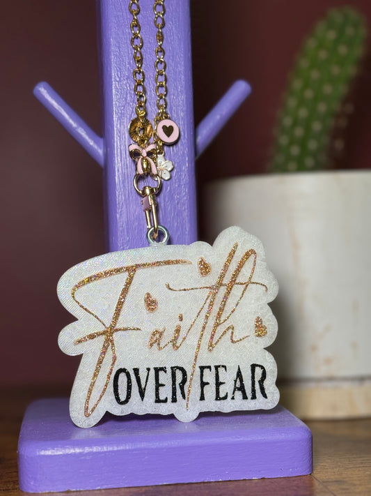 Faith Over Fear Custom Car Freshie