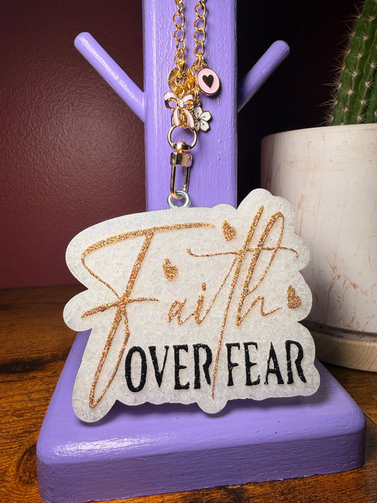 Faith Over Fear Custom Car Freshie
