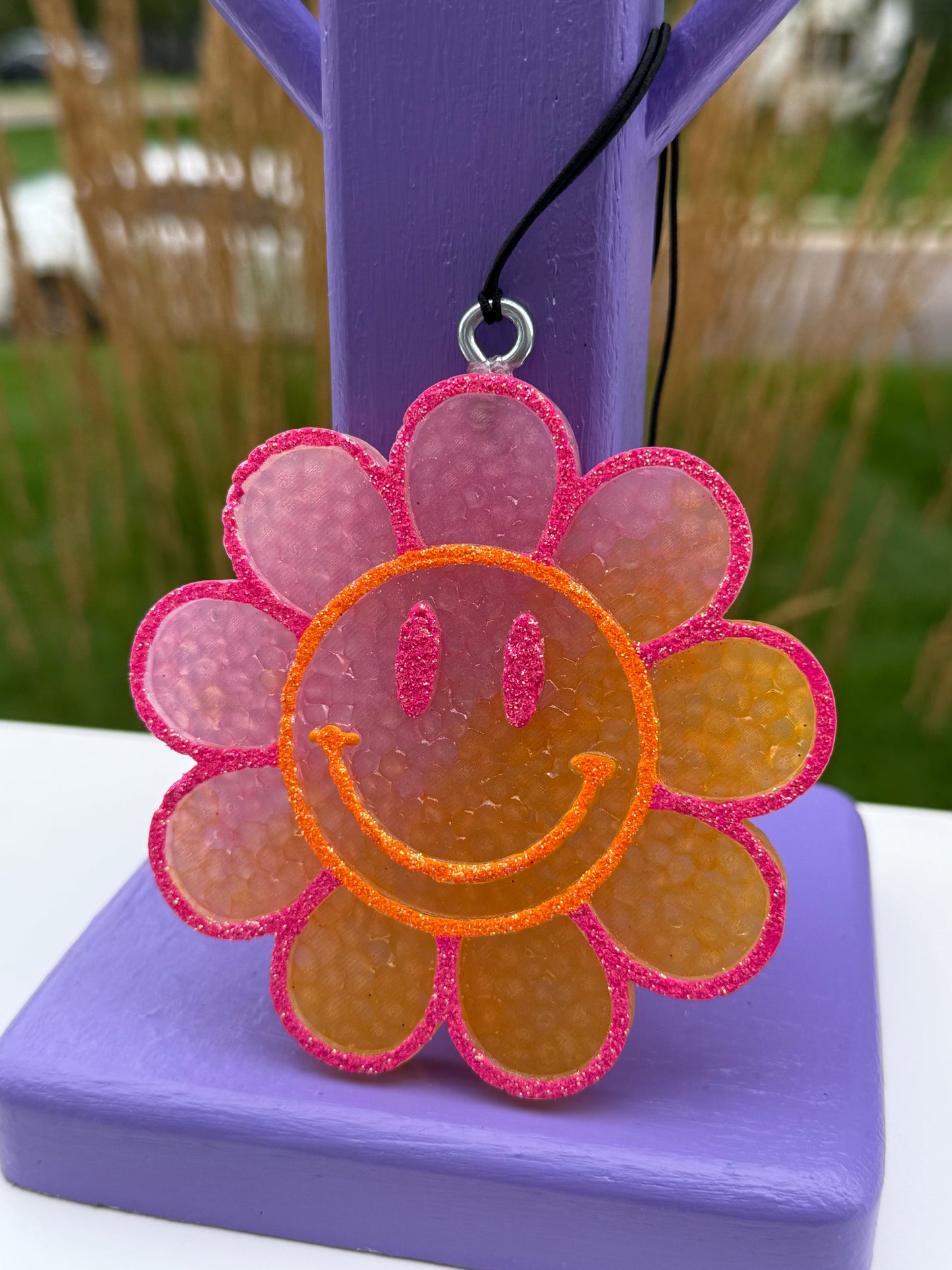 Smiley Face Flower Freshie | Ready To Ship